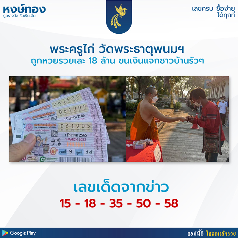 พระครูไก่-ถูกลอตเตอรี่-18-ล้าน-เชื่อเป็นทรัพย์เทวดา-นำเงินถวายวัด-แจกทานเกลี้ยง-