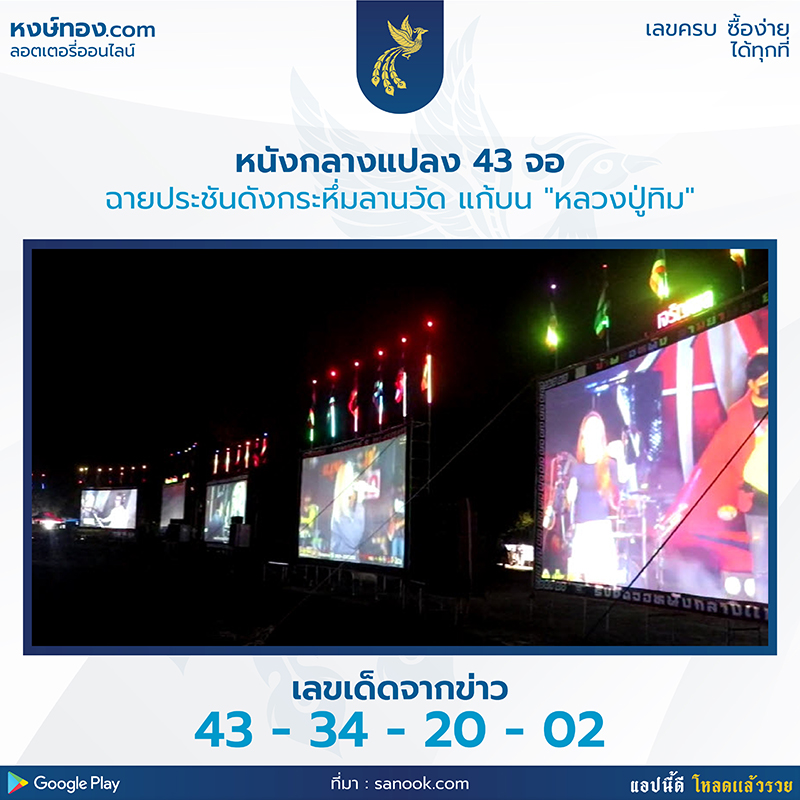 กระหึ่มลานวัด_เปิดหนังกลางแปลงแก้บนหลวงปู่ทิม_พร้อมกัน_43_จอ_