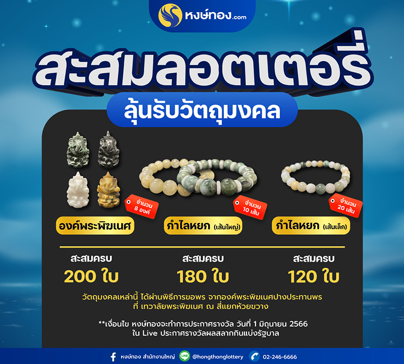 สะสมลอตเตอรี่-ลุ้นรับ-วัตถุมงคล
