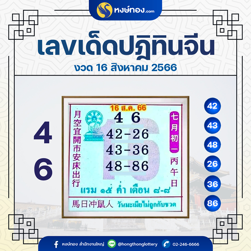 หงษ์ทอง-แจกเลขเด็ดปฏิทินจีน-ประจำงวดวันที่-16-สิงหาคม-2566