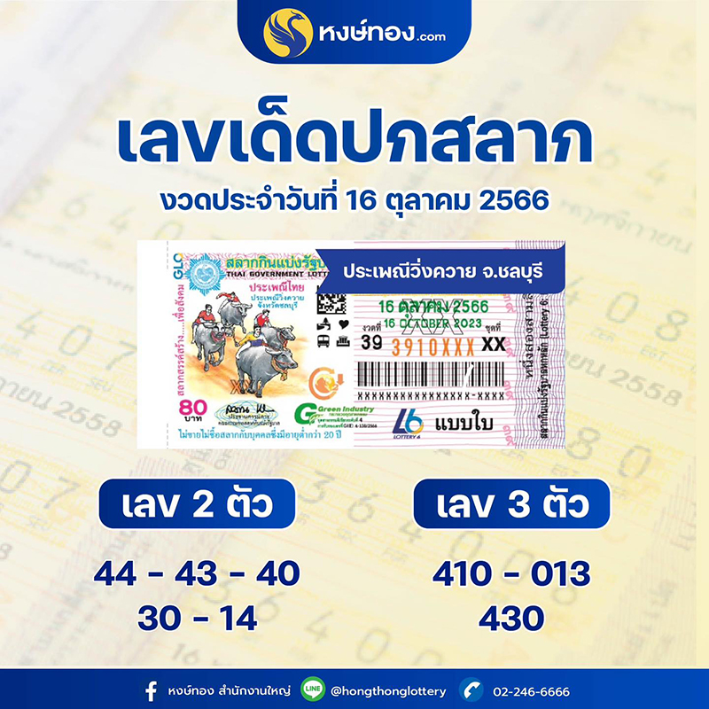 เลขเด็ดปกสลาก_16_ตุลาคม_2566