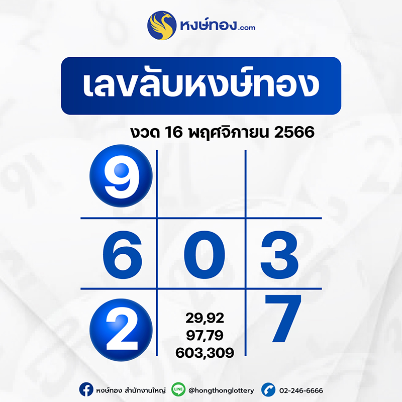 เลขลับหงษ์ทอง-งวด-16-พฤศจิกายน-2566