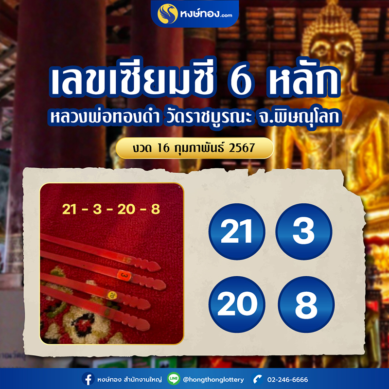 ceo_วี_จับเลขเด็ดเซียมซี_หลวงพ่อทองดำ_วัดราชบูรณะ_จ_พิษณุโลก