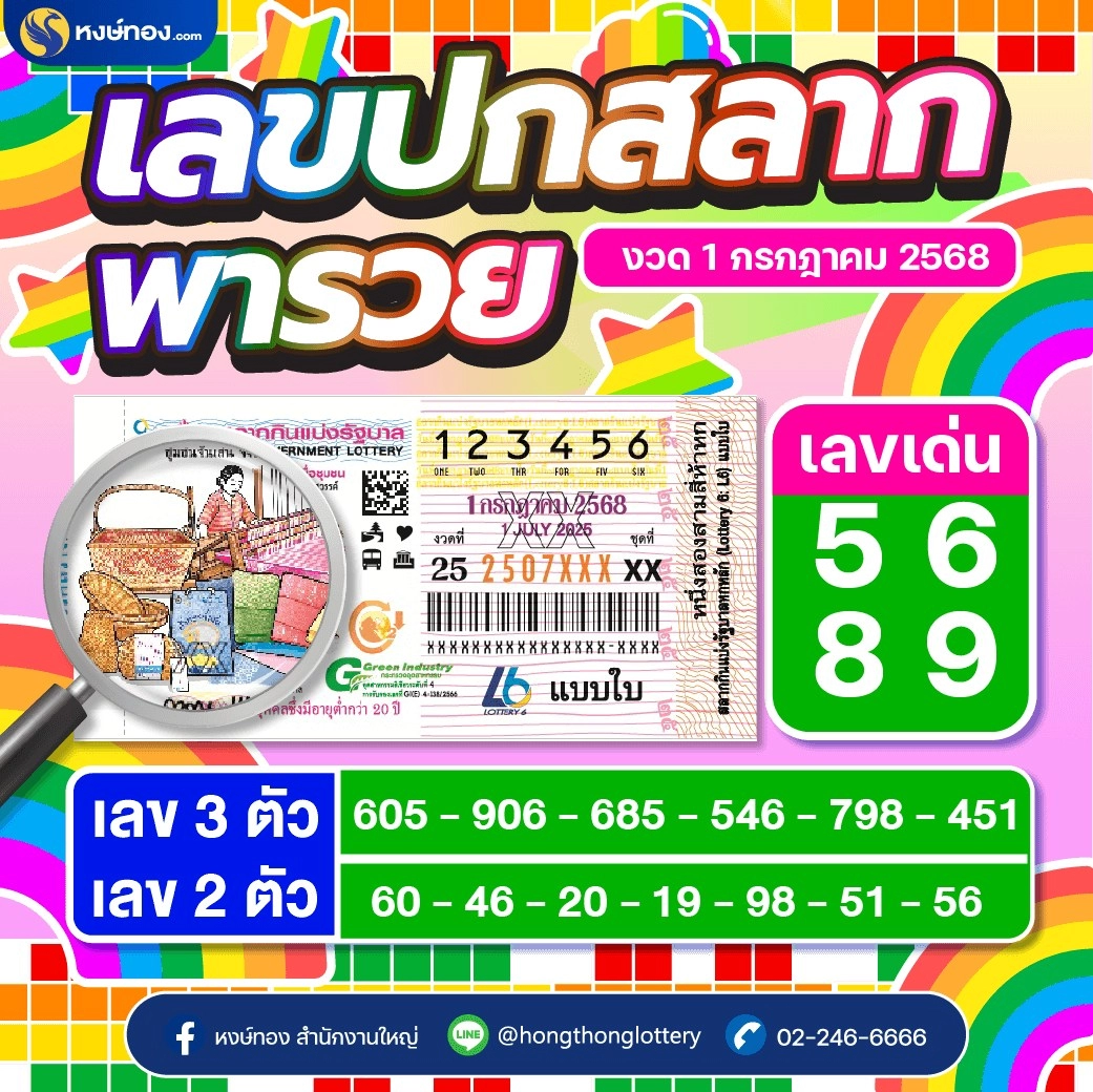 เลขปกสลากพารวย_งวด_1_กรกฏาคม_2568