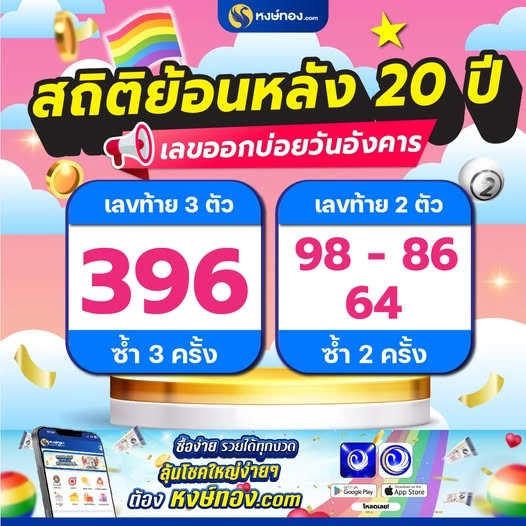 สถิติย้อนหลัง_20_ปี_เลขออกบ่อยวันอังคาร