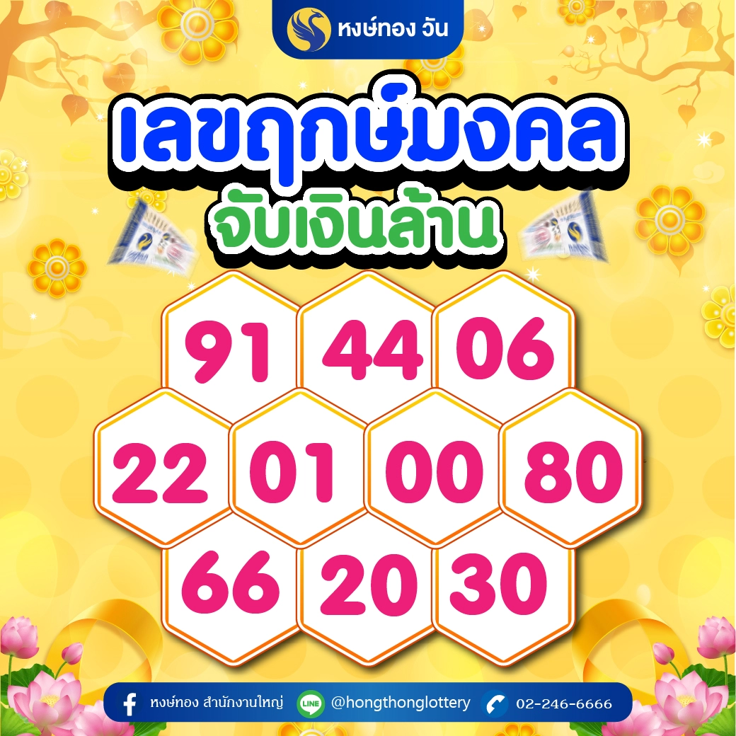 เลขฤกษ์มงคลประจำวัน